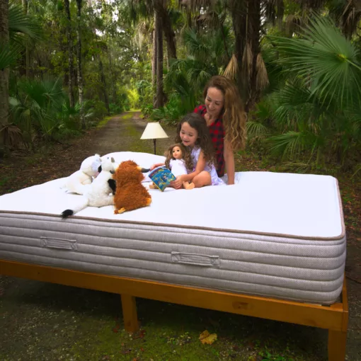 affordable natural bed solapedic eco choice mother daughter reading square large
