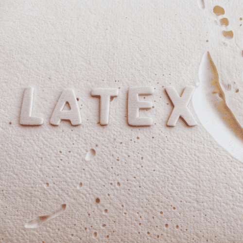 latex material with word latex