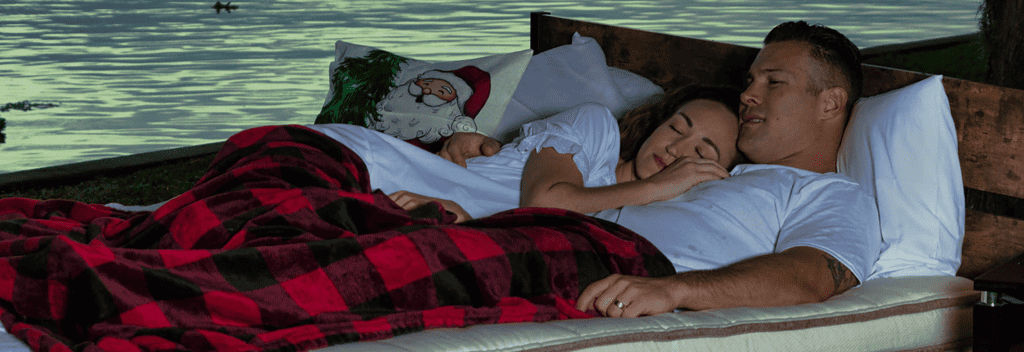 organic mattress mother father sleeping